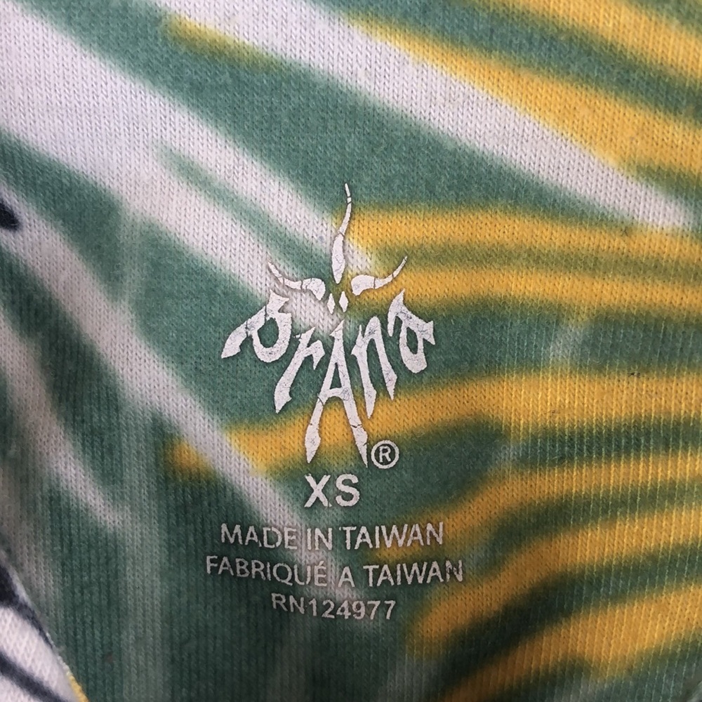 prAna ‘Sabin’ Racer Back Tank Top Green/Yellow Starburst Sz XS - Picture 4 of 12